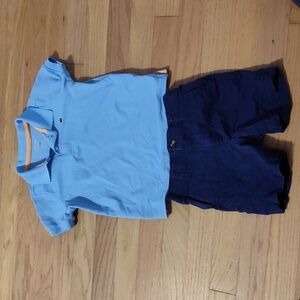 Crown & Ivy Kids, Boys Polo & Shorts, Both 3T, Pick on back of shirt, See Pics